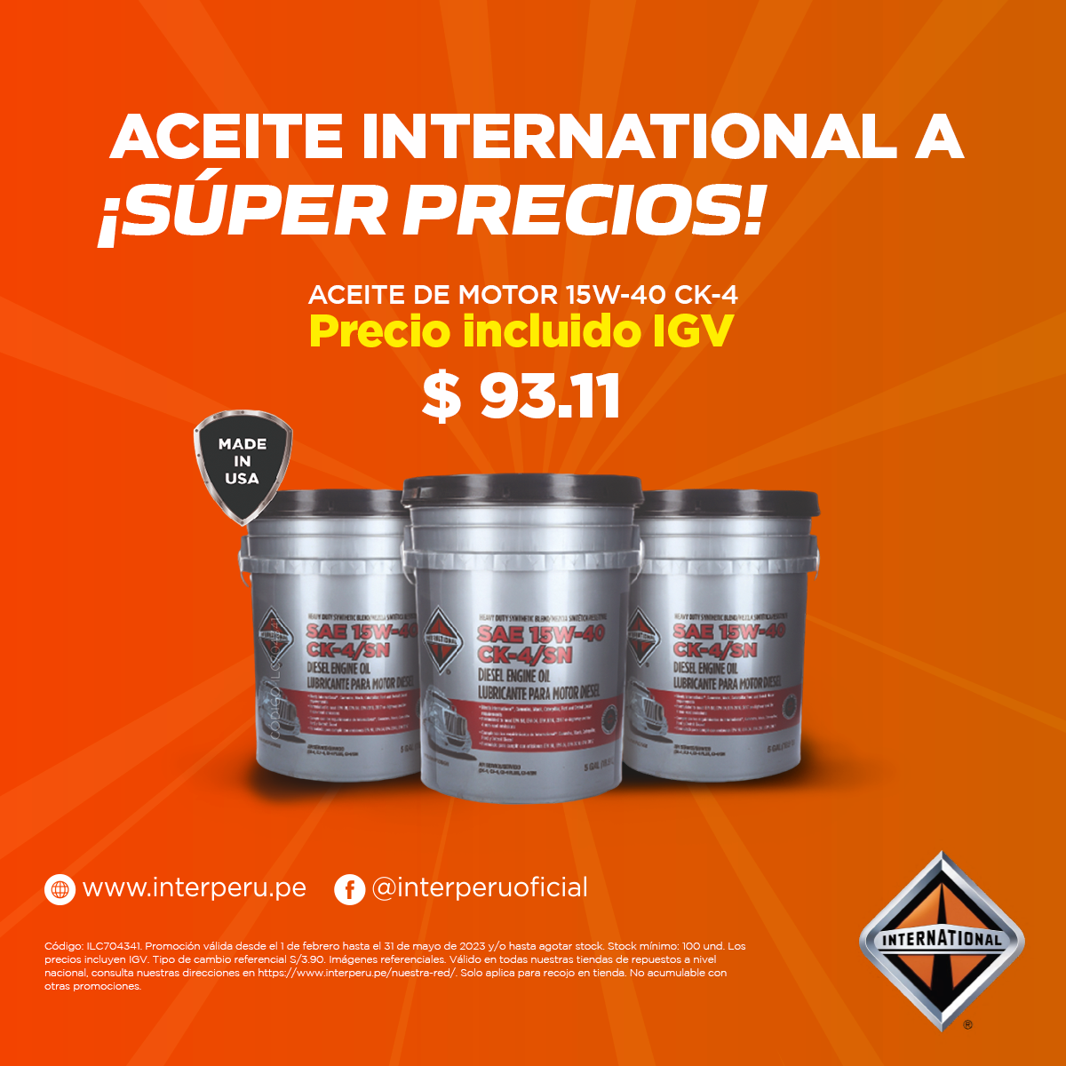 promo aceite international